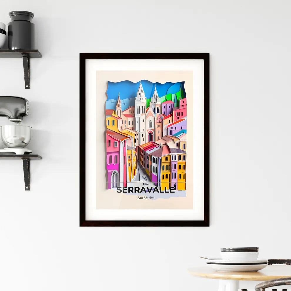 Vivid Serravalle, San Marino, Framed Wall Art