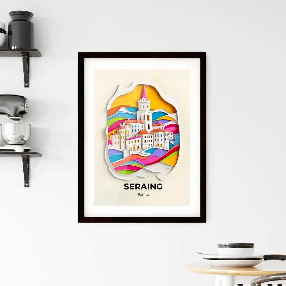 Vivid Seraing, Belgium, Framed Wall Art