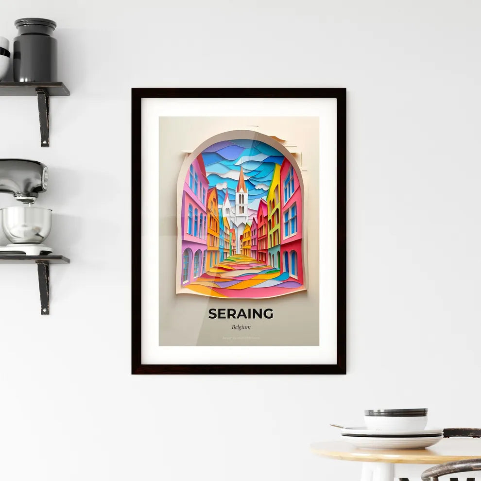 Vivid Seraing, Belgium, Framed Wall Art