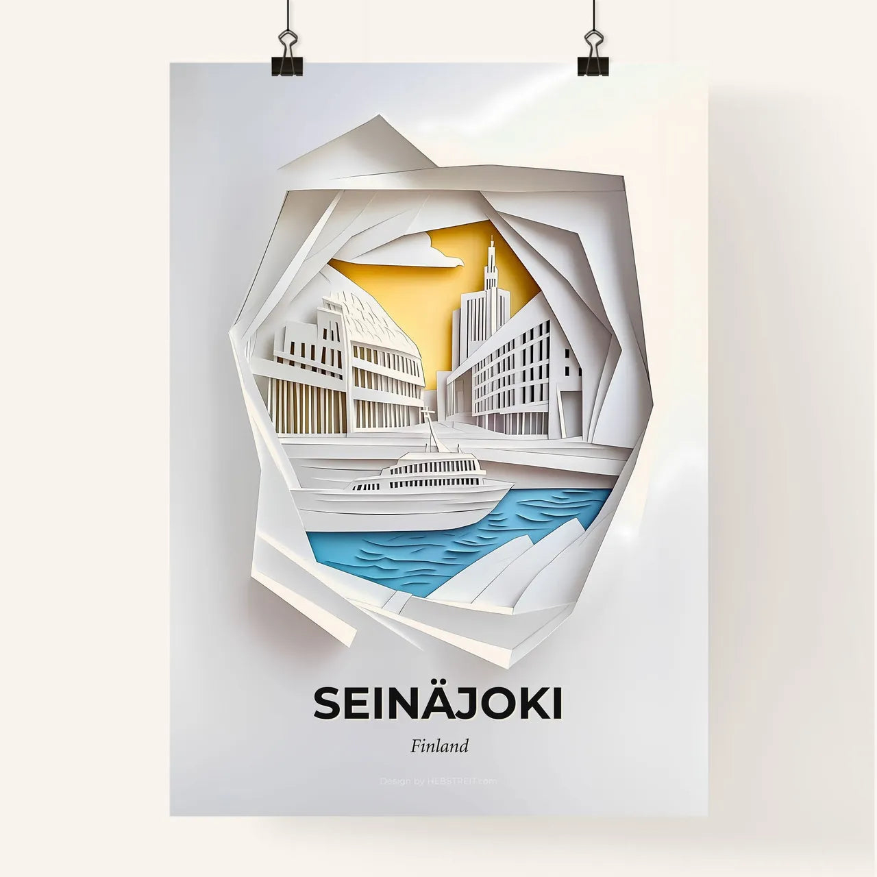 Vivid Seinäjoki, Finland, Colorful Poster