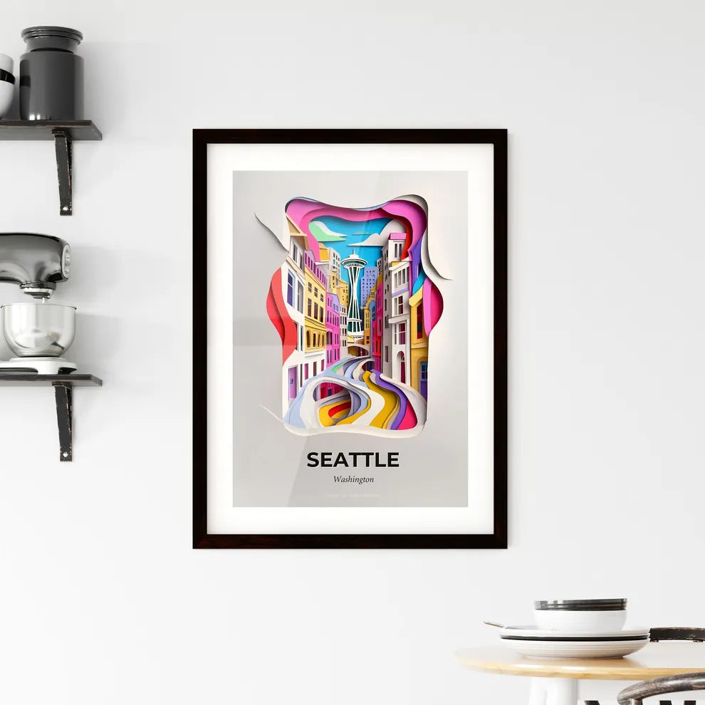 Vivid Seattle, Washington, Framed Wall Art