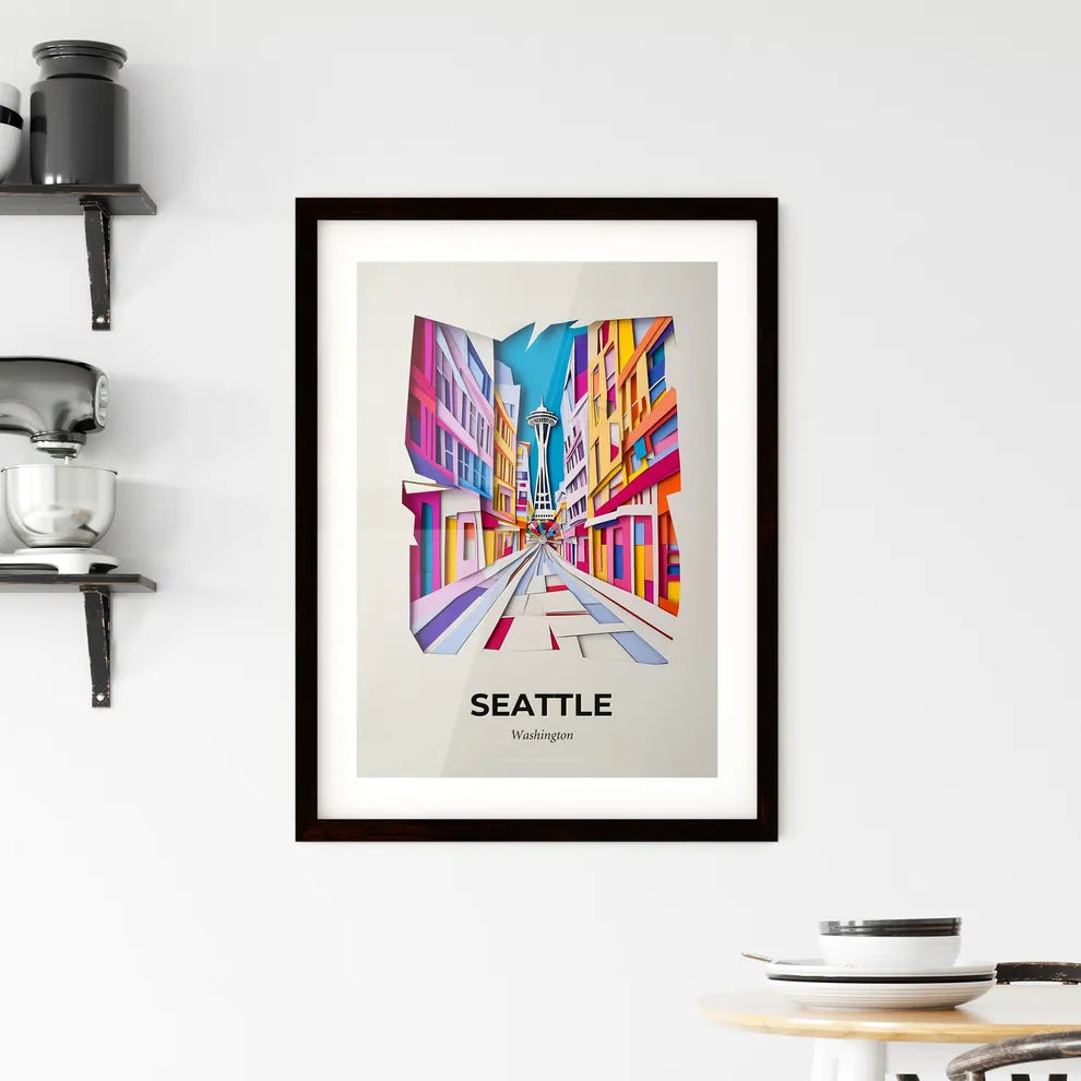 Vivid Seattle, Washington, Framed Wall Art