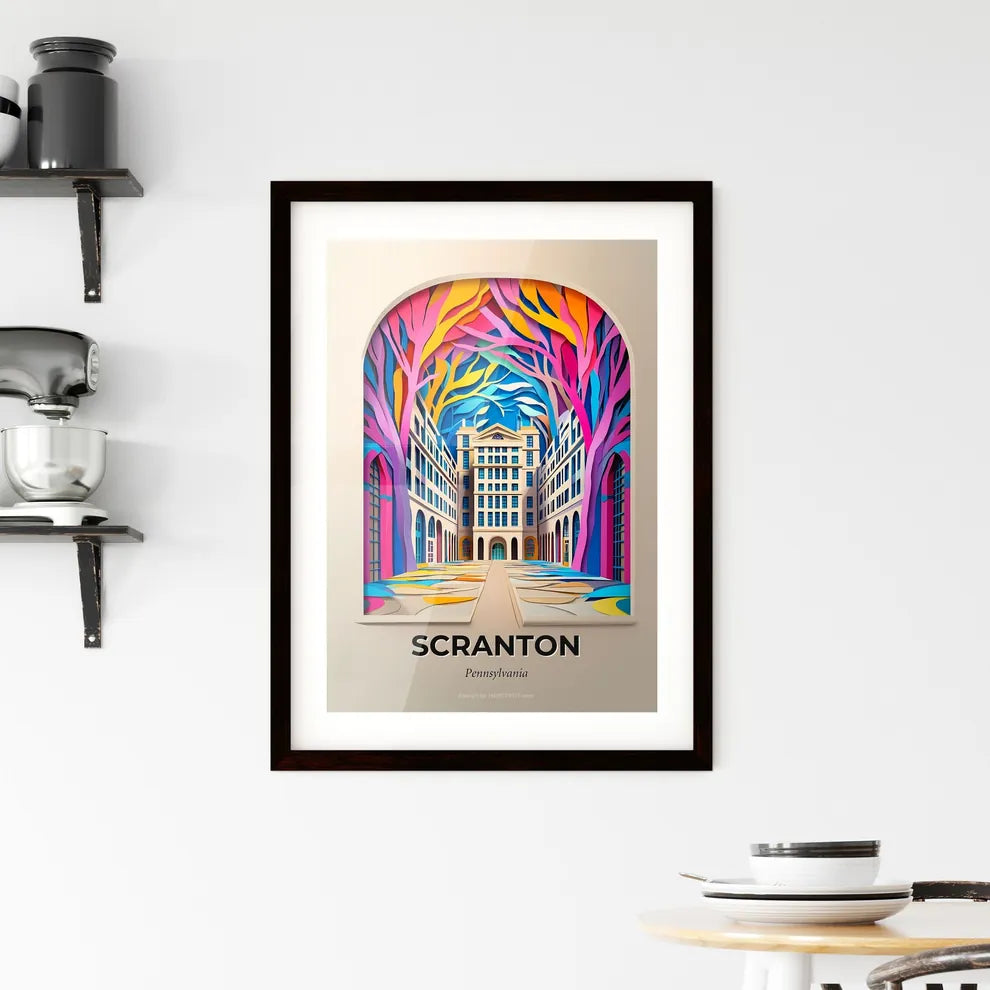 Vivid Scranton, Pennsylvania, Framed Wall Art