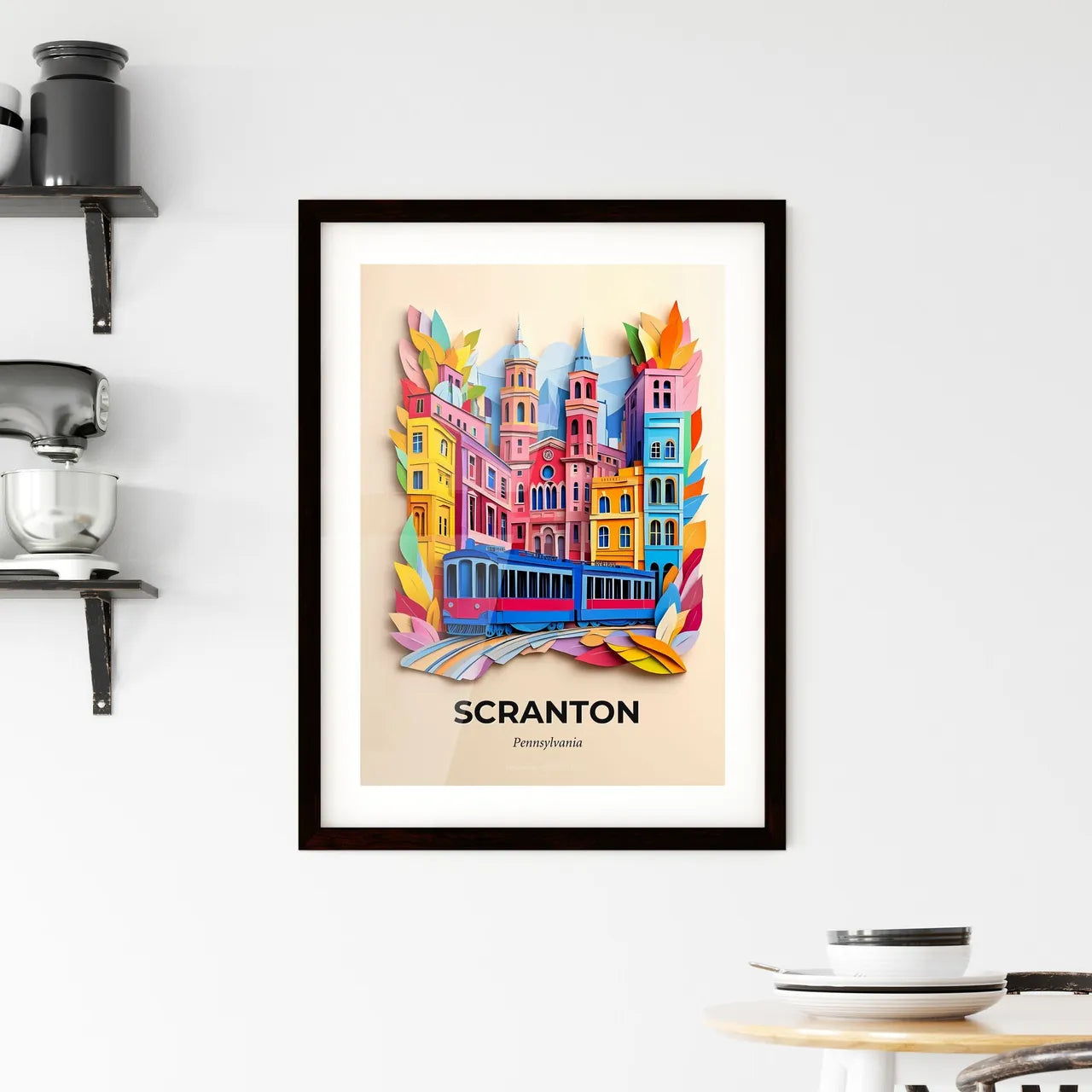 Vivid Scranton, Pennsylvania, Framed Wall Art
