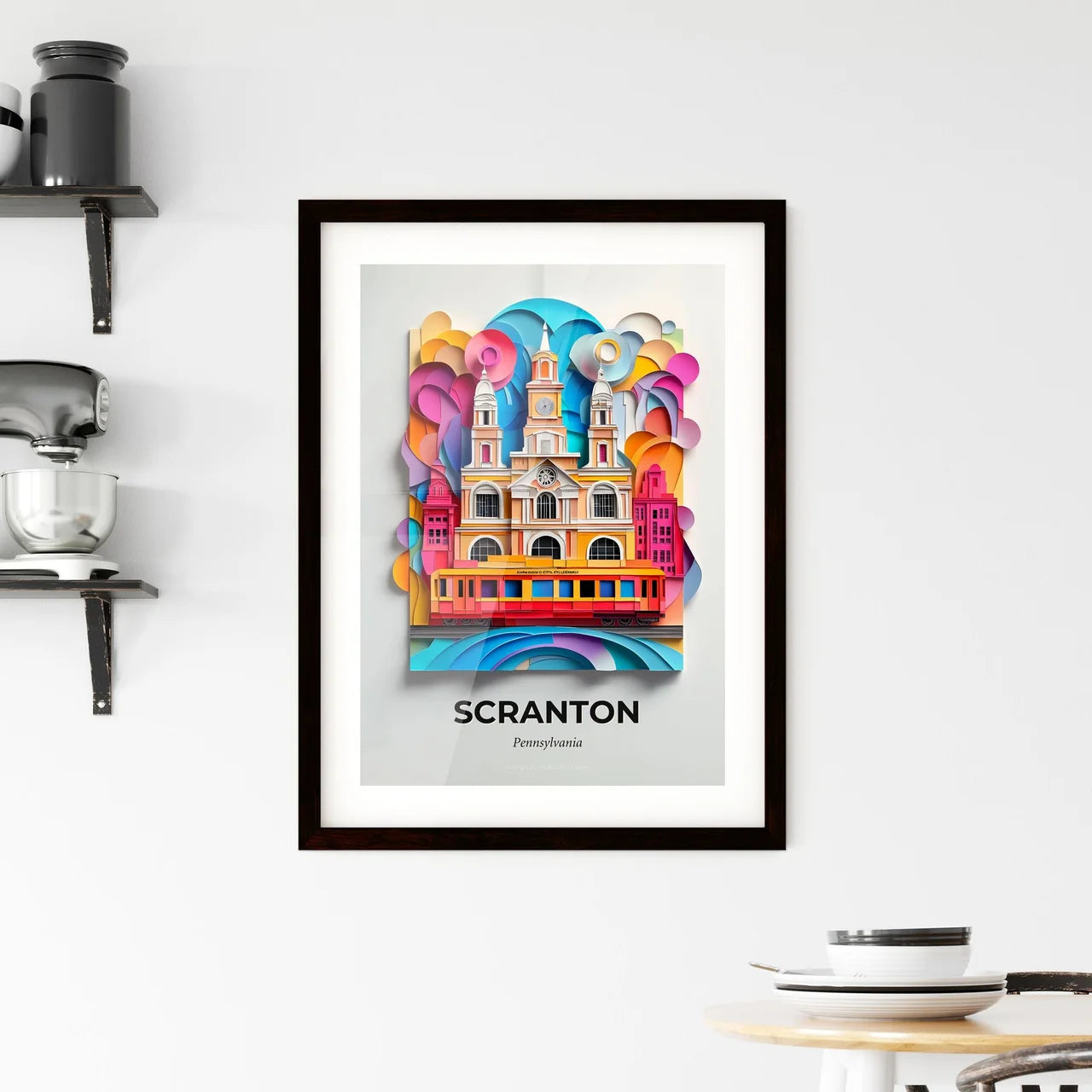 Vivid Scranton, Pennsylvania, Framed Wall Art