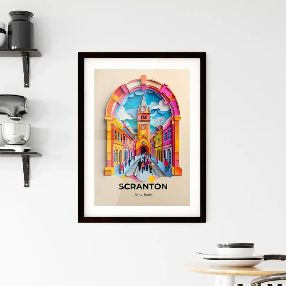 Vivid Scranton, Pennsylvania, Framed Wall Art