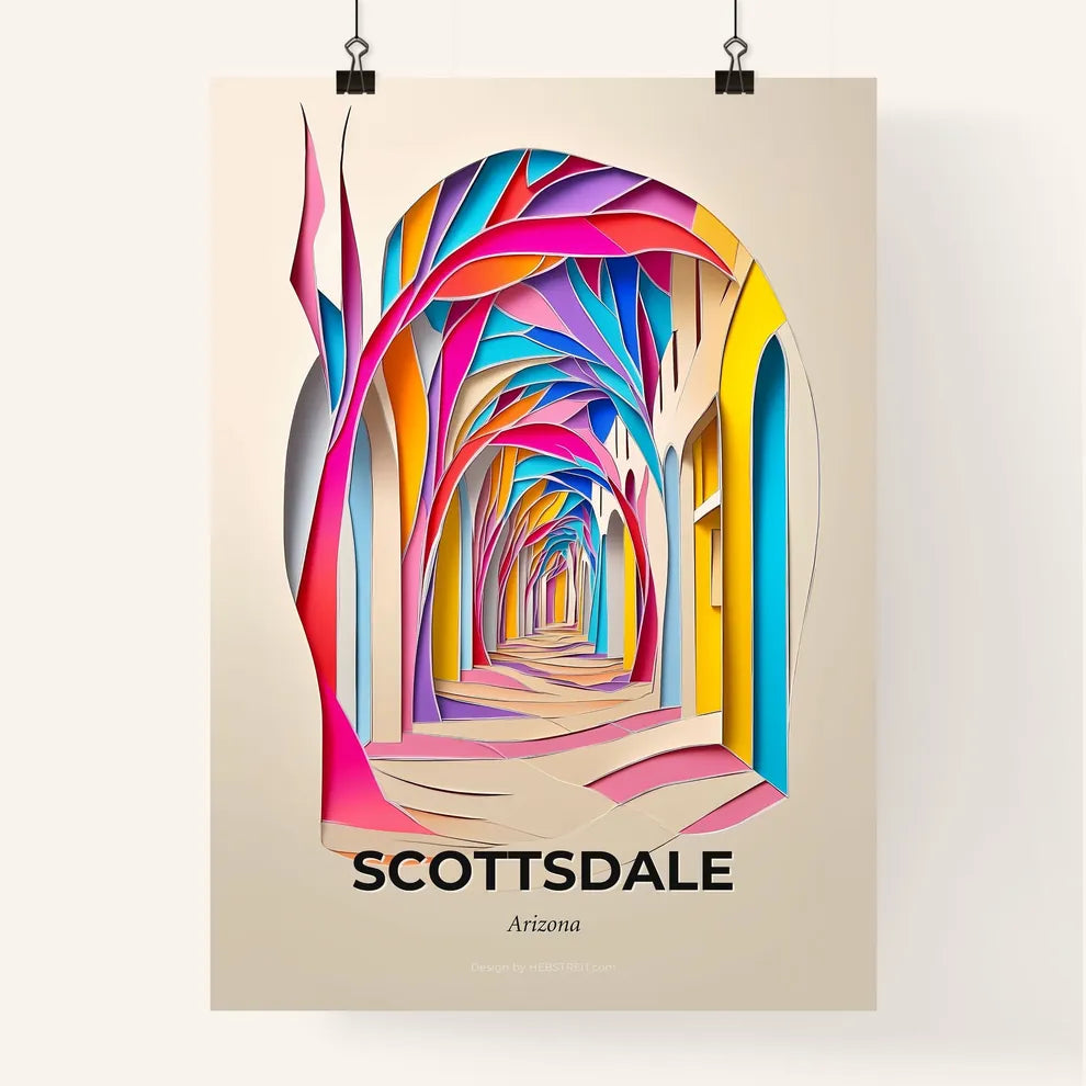 Vivid Scottsdale, Arizona, Colorful Poster