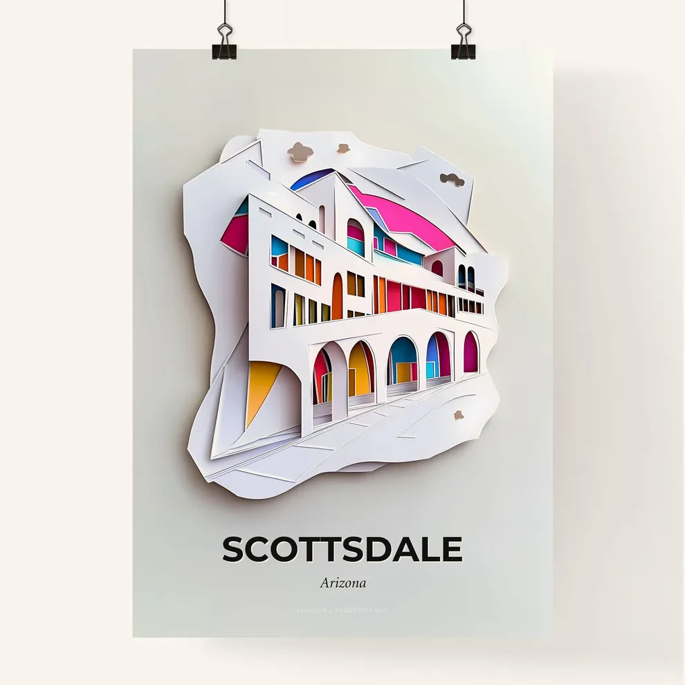 Vivid Scottsdale, Arizona, Colorful Poster