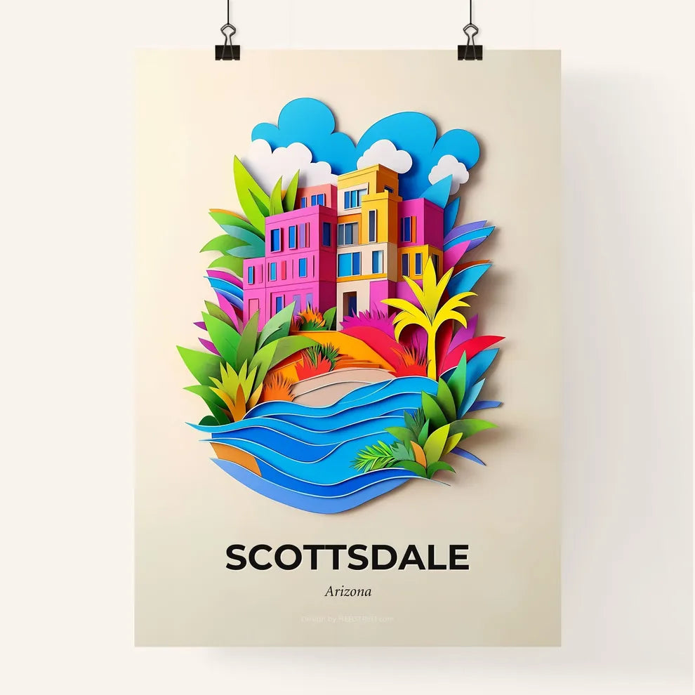 Vivid Scottsdale, Arizona, Colorful Poster