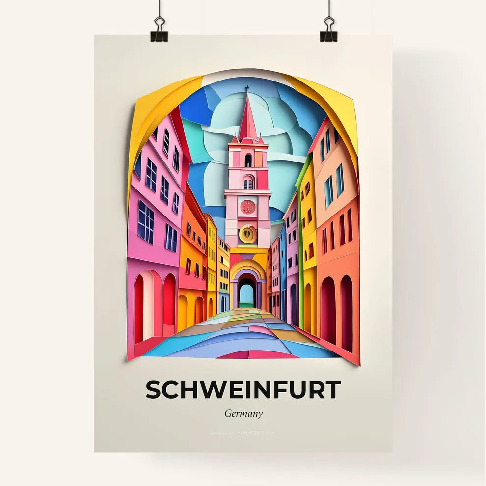 Vivid Schweinfurt, Germany, Colorful Poster