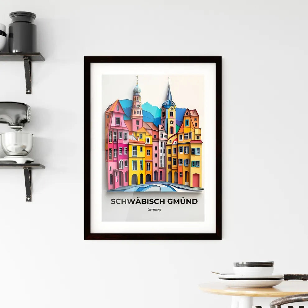 Vivid Schwabisch Gmund, Germany, Framed Wall Art