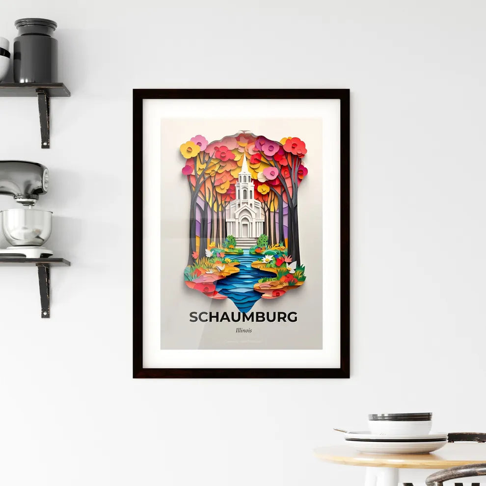 Vivid Schaumburg, Illinois, Framed Wall Art