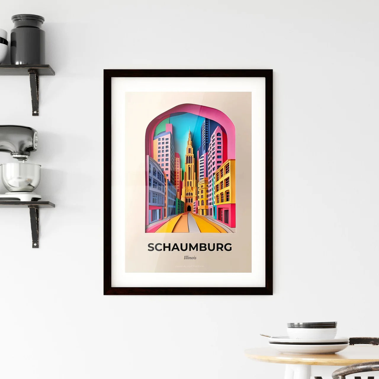 Vivid Schaumburg, Illinois, Framed Wall Art