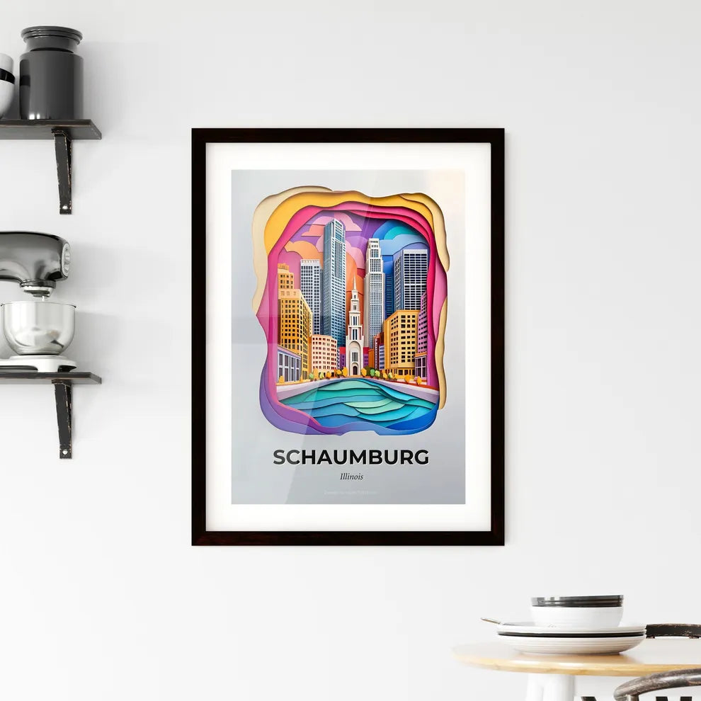 Vivid Schaumburg, Illinois, Framed Wall Art