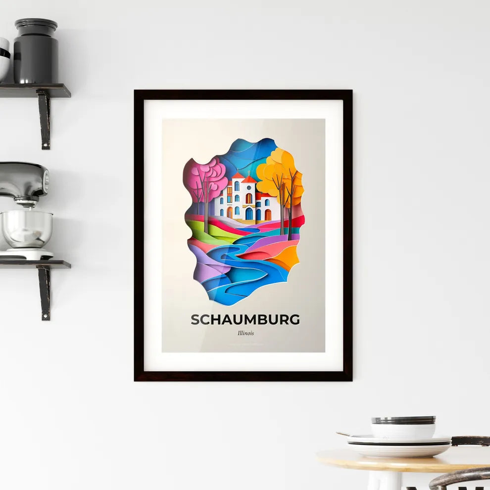 Vivid Schaumburg, Illinois, Framed Wall Art