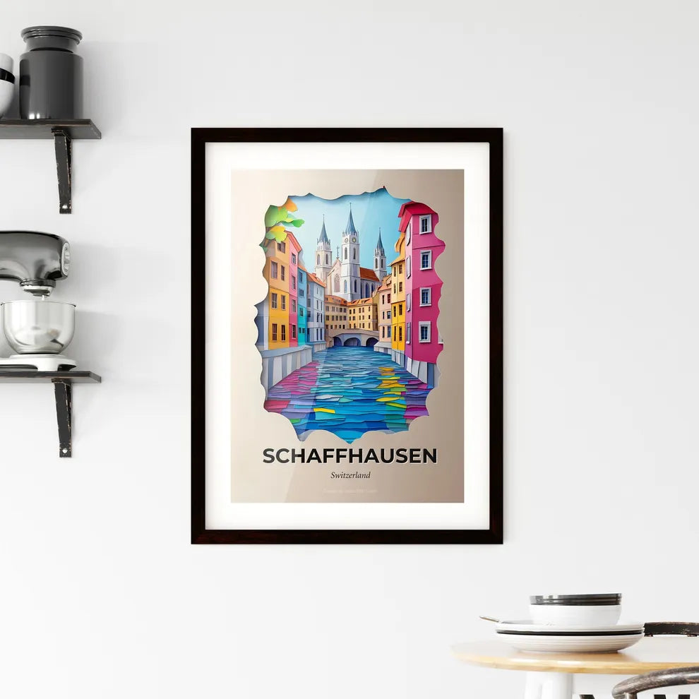 Vivid Schaffhausen, Switzerland, Framed Wall Art
