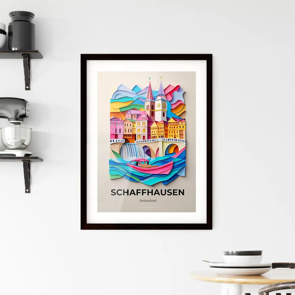 Vivid Schaffhausen, Switzerland, Framed Wall Art