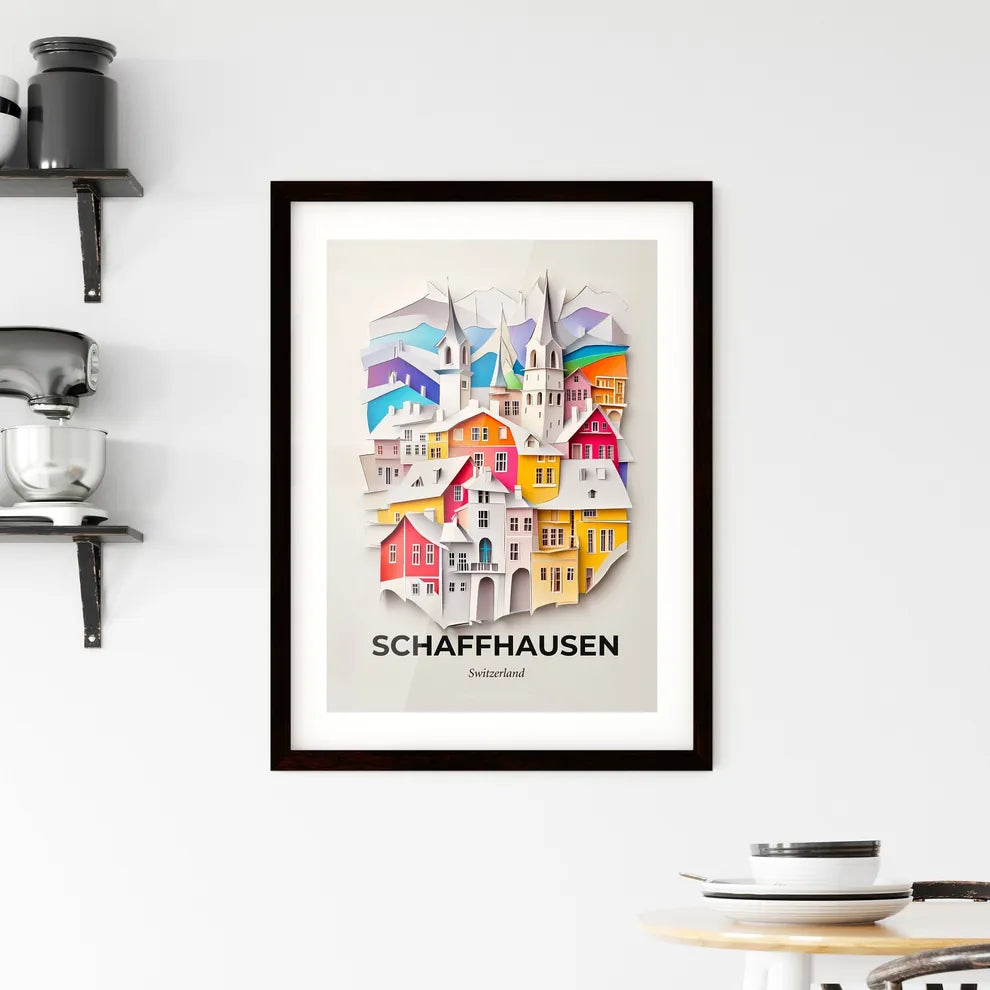 Vivid Schaffhausen, Switzerland, Framed Wall Art