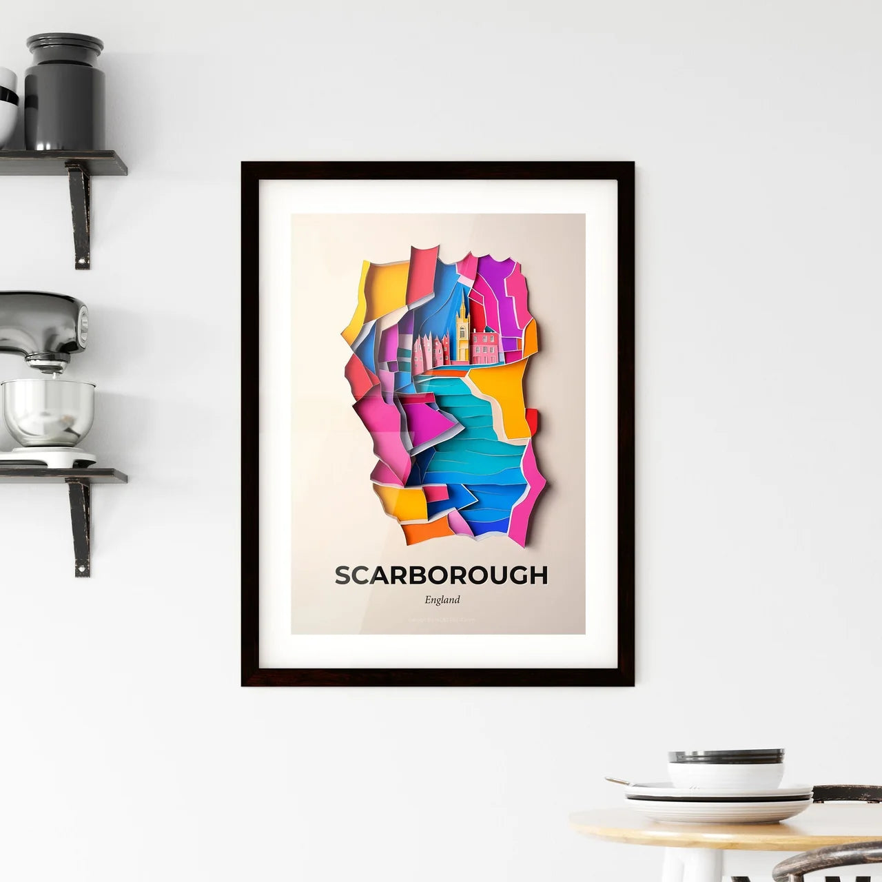 Vivid Scarborough, England, Framed Wall Art