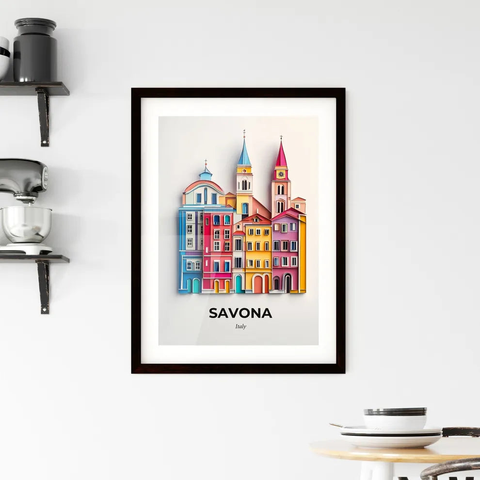 Vivid Savona, Italy, Framed Wall Art