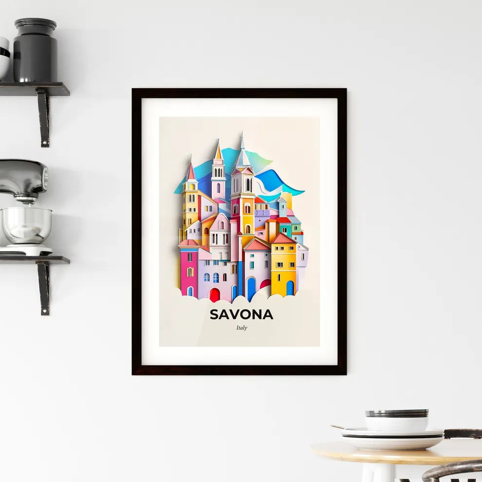 Vivid Savona, Italy, Framed Wall Art