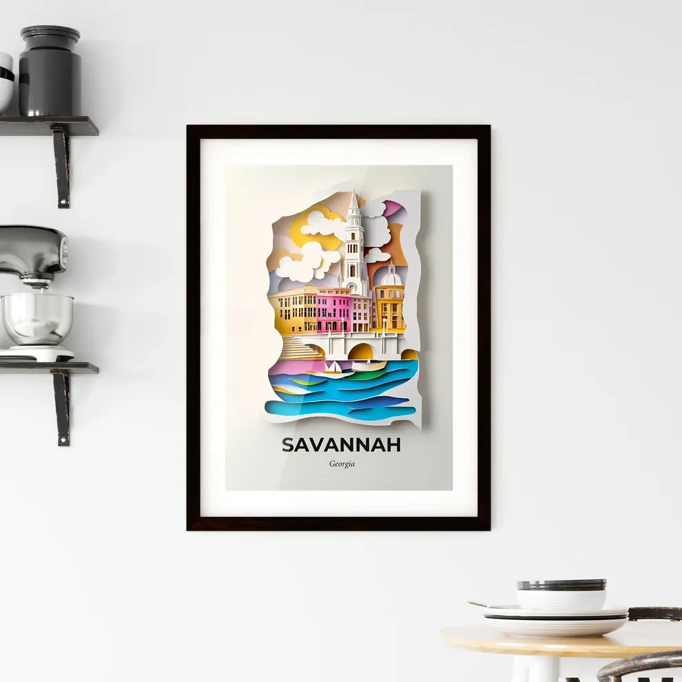 Vivid Savannah, Georgia, Framed Wall Art
