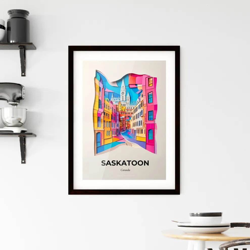 Vivid Saskatoon, Canada, Framed Wall Art