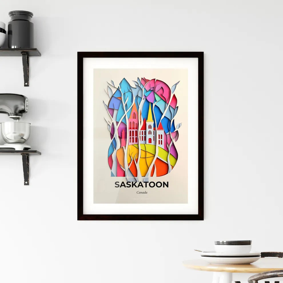 Vivid Saskatoon, Canada, Framed Wall Art