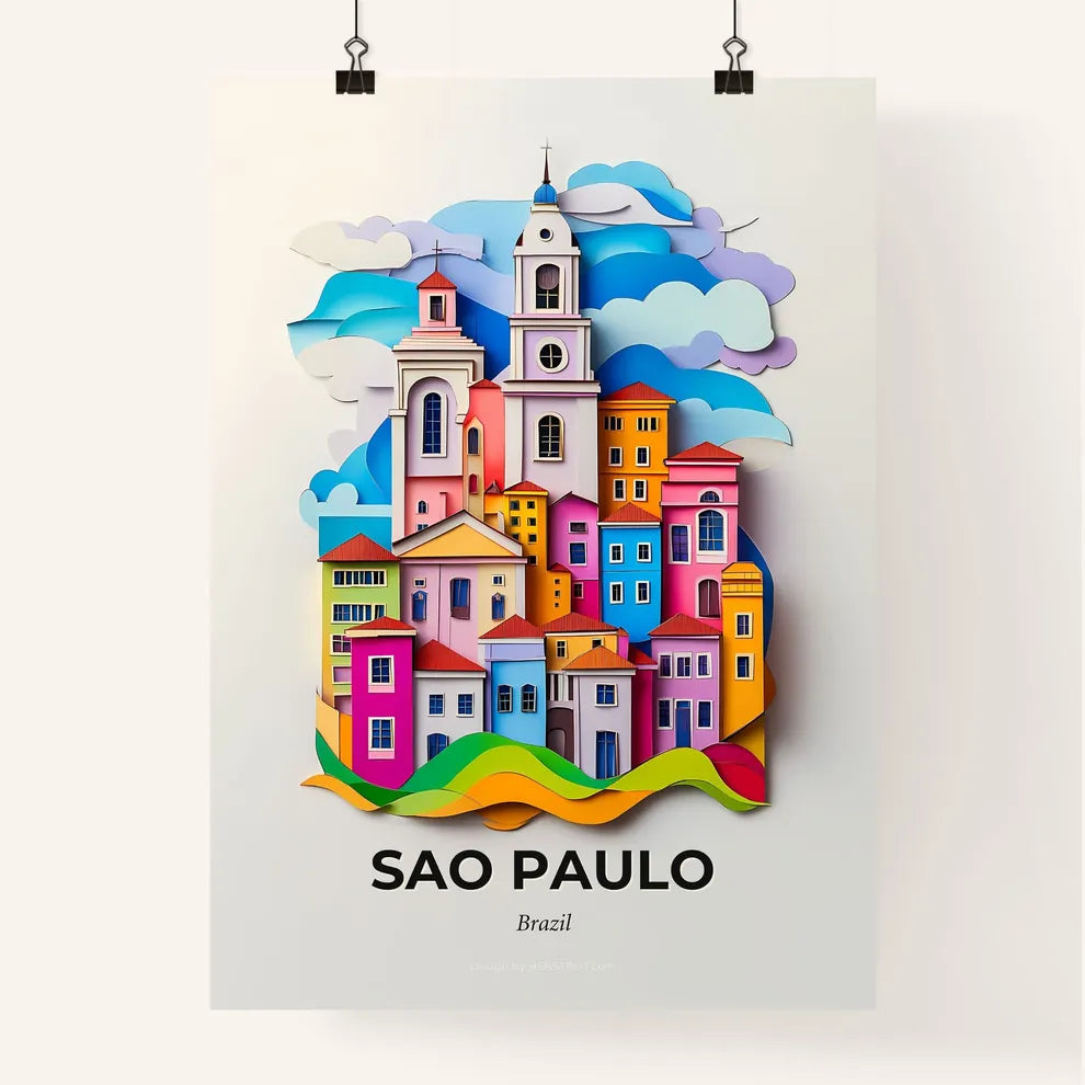 Vivid Sao Paulo, Brazil, Colorful Poster
