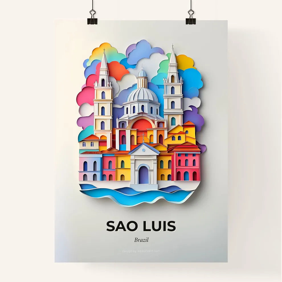 Vivid Sao Luis, Brazil, Colorful Poster