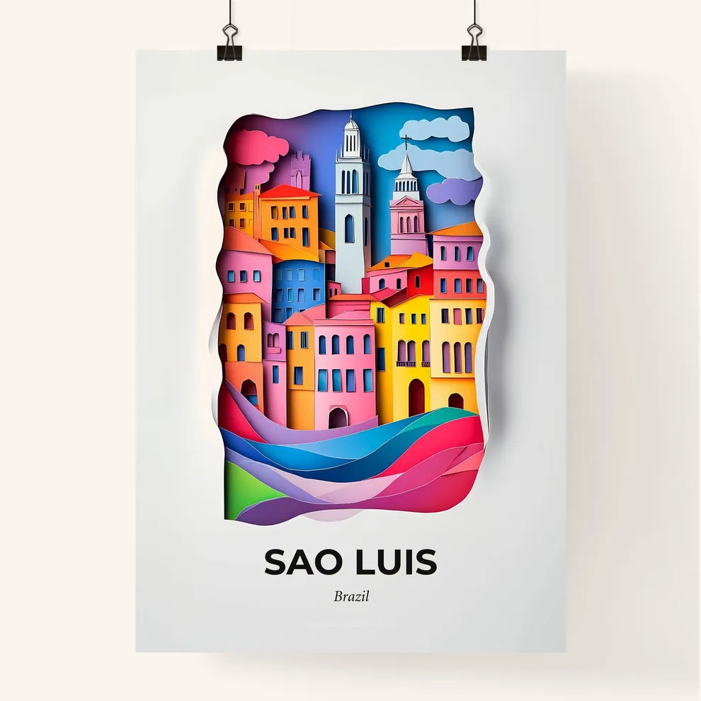 Vivid Sao Luis, Brazil, Colorful Poster
