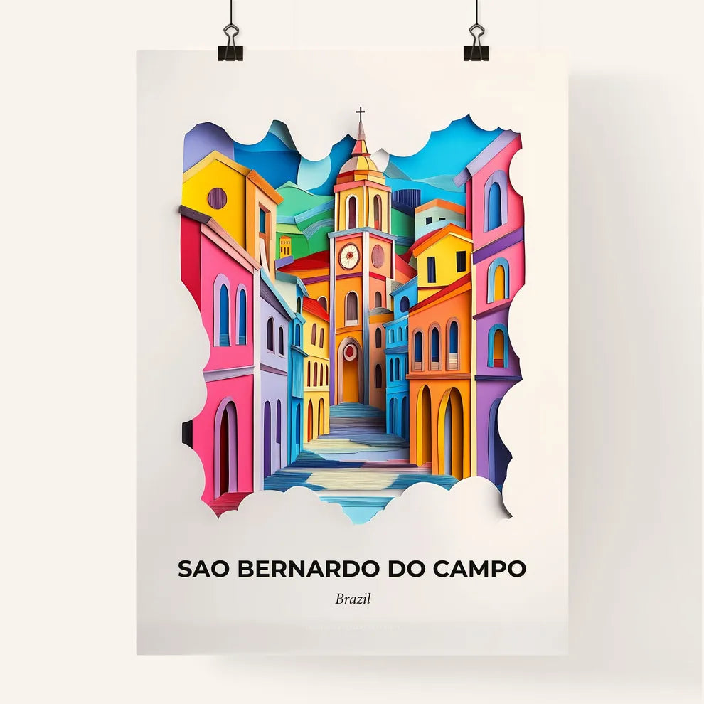 Vivid Sao Bernardo do Campo, Brazil, Colorful Poster