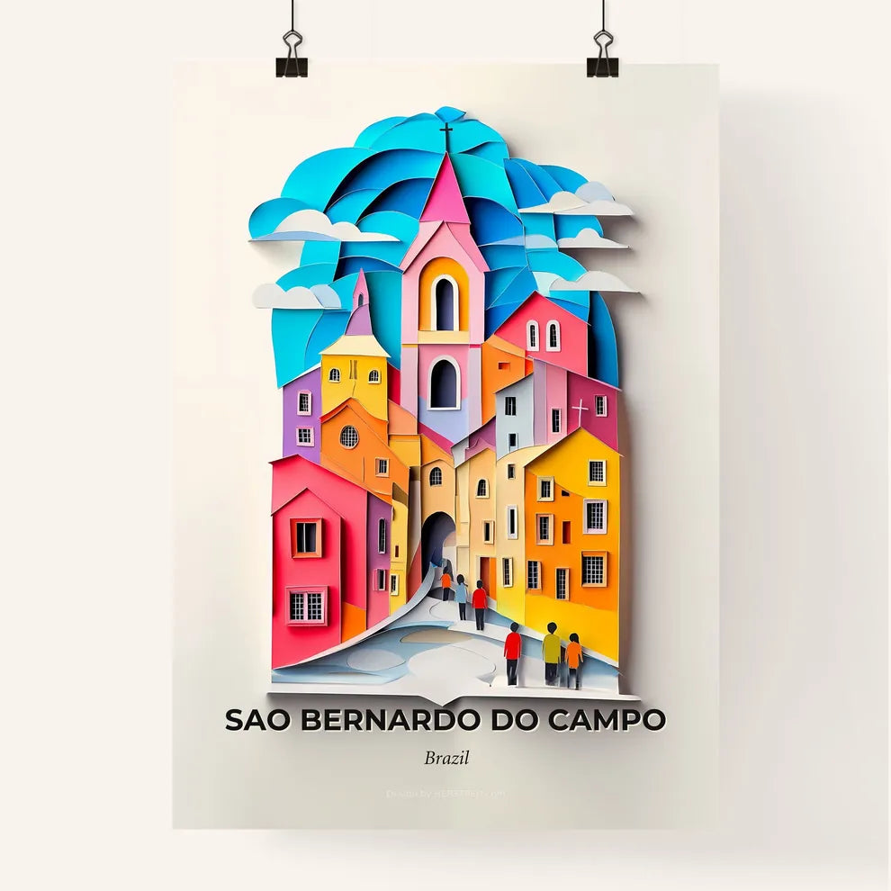 Vivid Sao Bernardo do Campo, Brazil, Colorful Poster