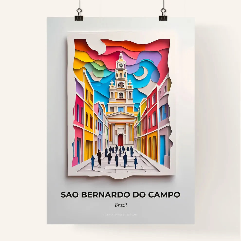 Vivid Sao Bernardo do Campo, Brazil, Colorful Poster