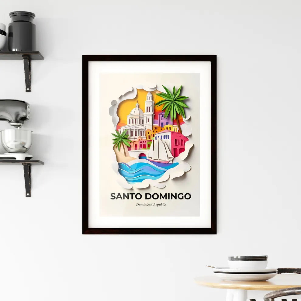 Vivid Santo Domingo, Dominican Republic, Framed Wall Art