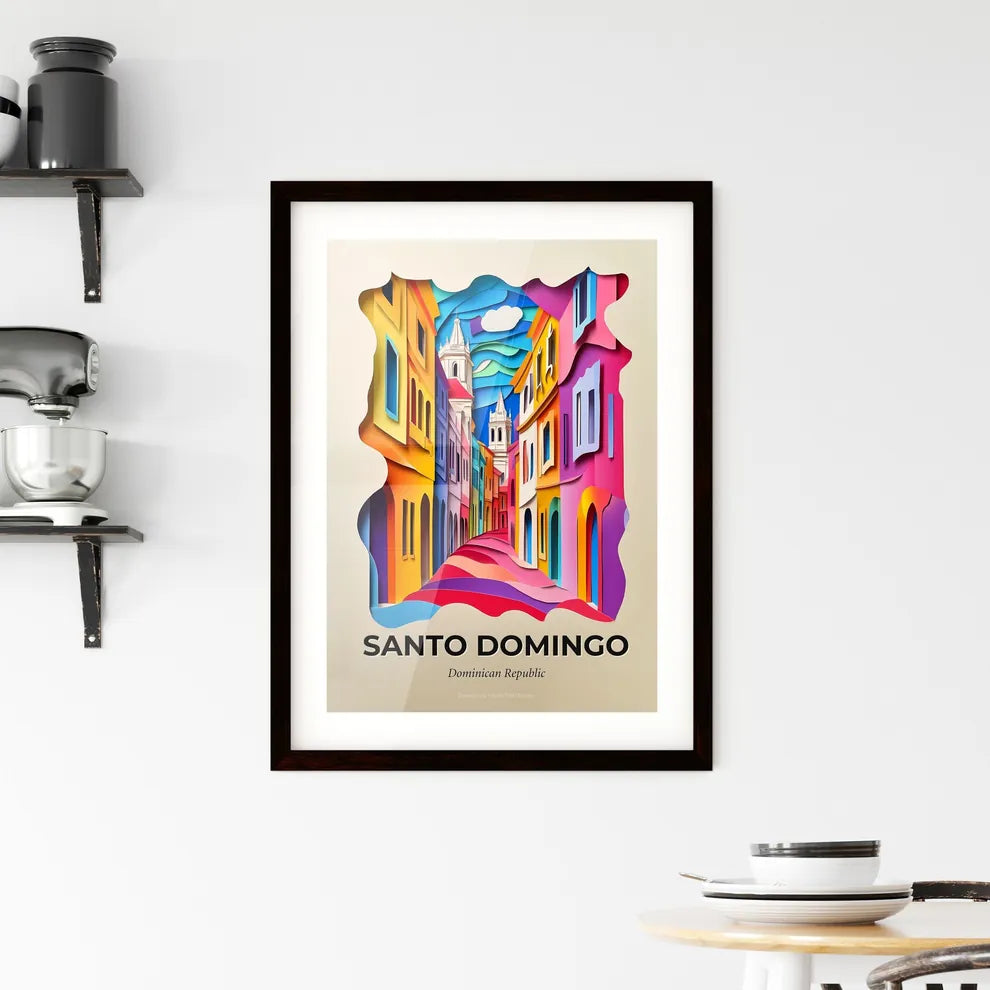 Vivid Santo Domingo, Dominican Republic, Framed Wall Art