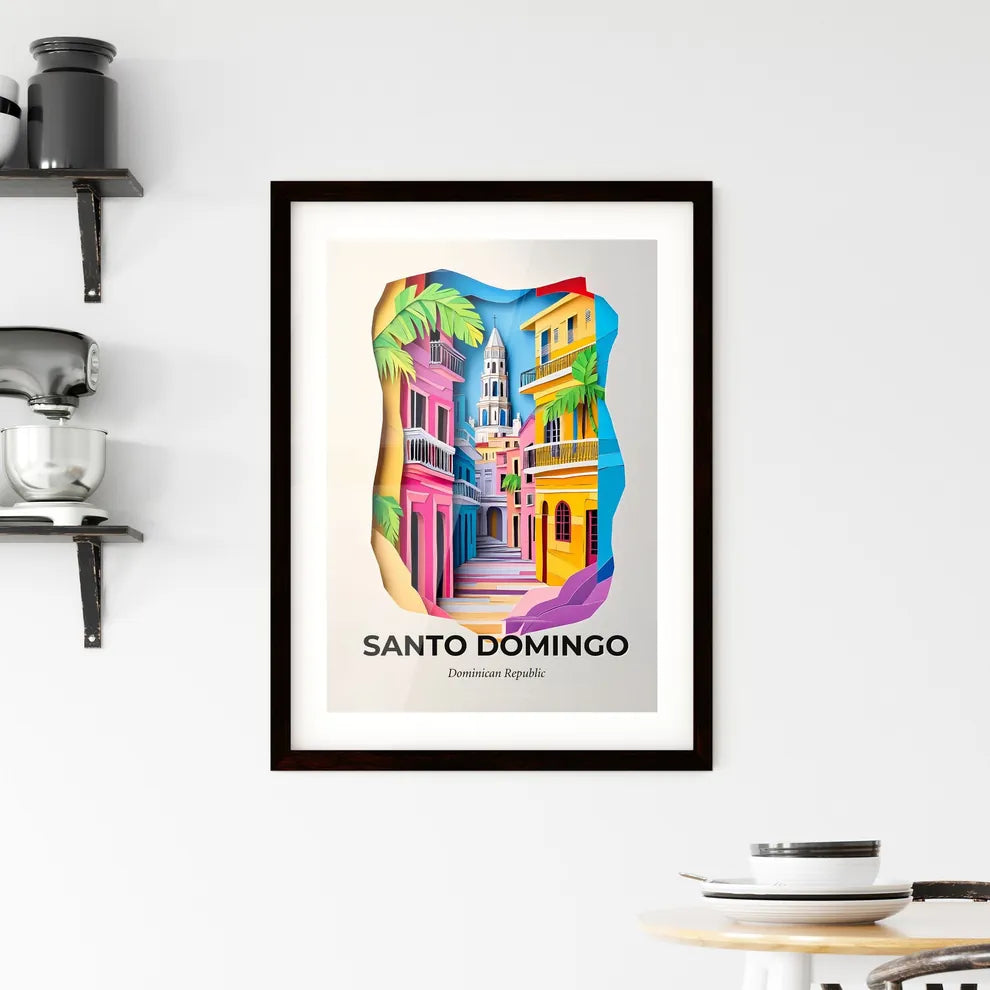 Vivid Santo Domingo, Dominican Republic, Framed Wall Art