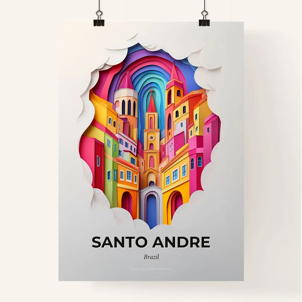 Vivid Santo Andre, Brazil, Colorful Poster