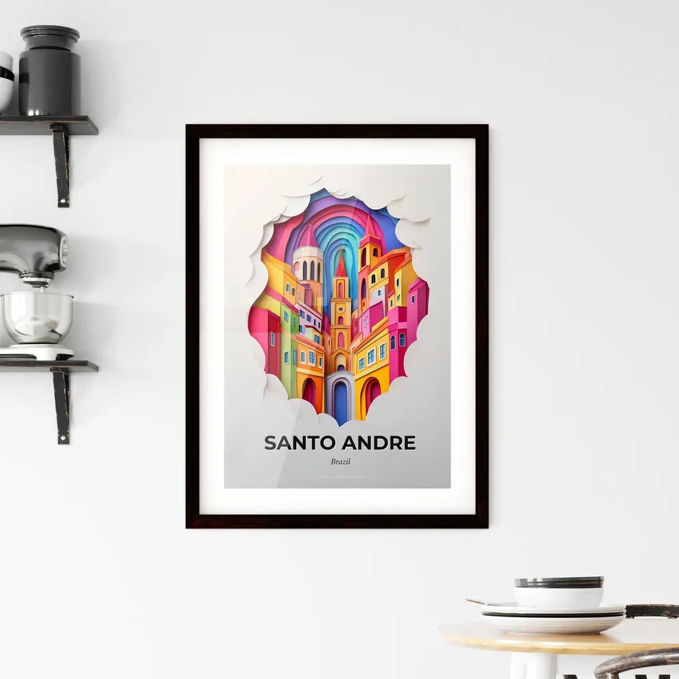 Vivid Santo Andre, Brazil, Framed Wall Art