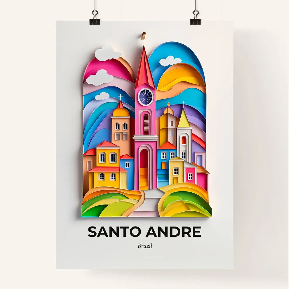 Vivid Santo Andre, Brazil, Colorful Poster