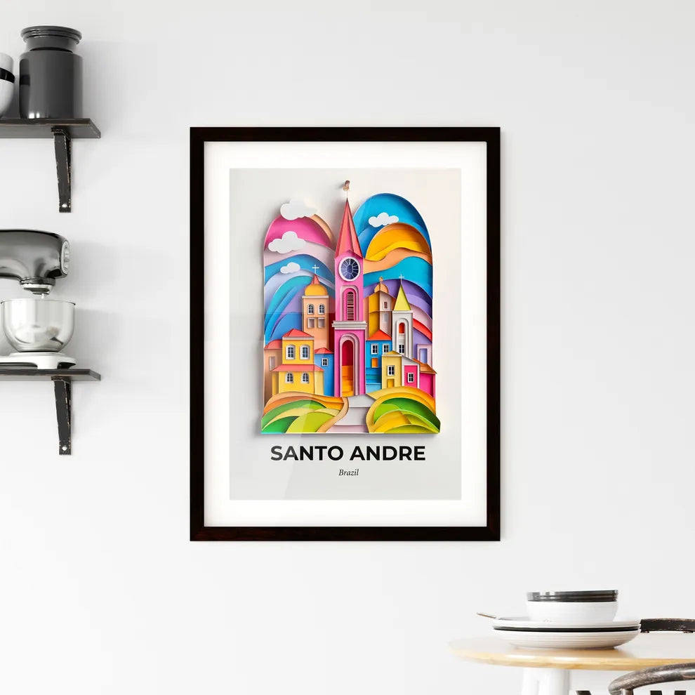 Vivid Santo Andre, Brazil, Framed Wall Art