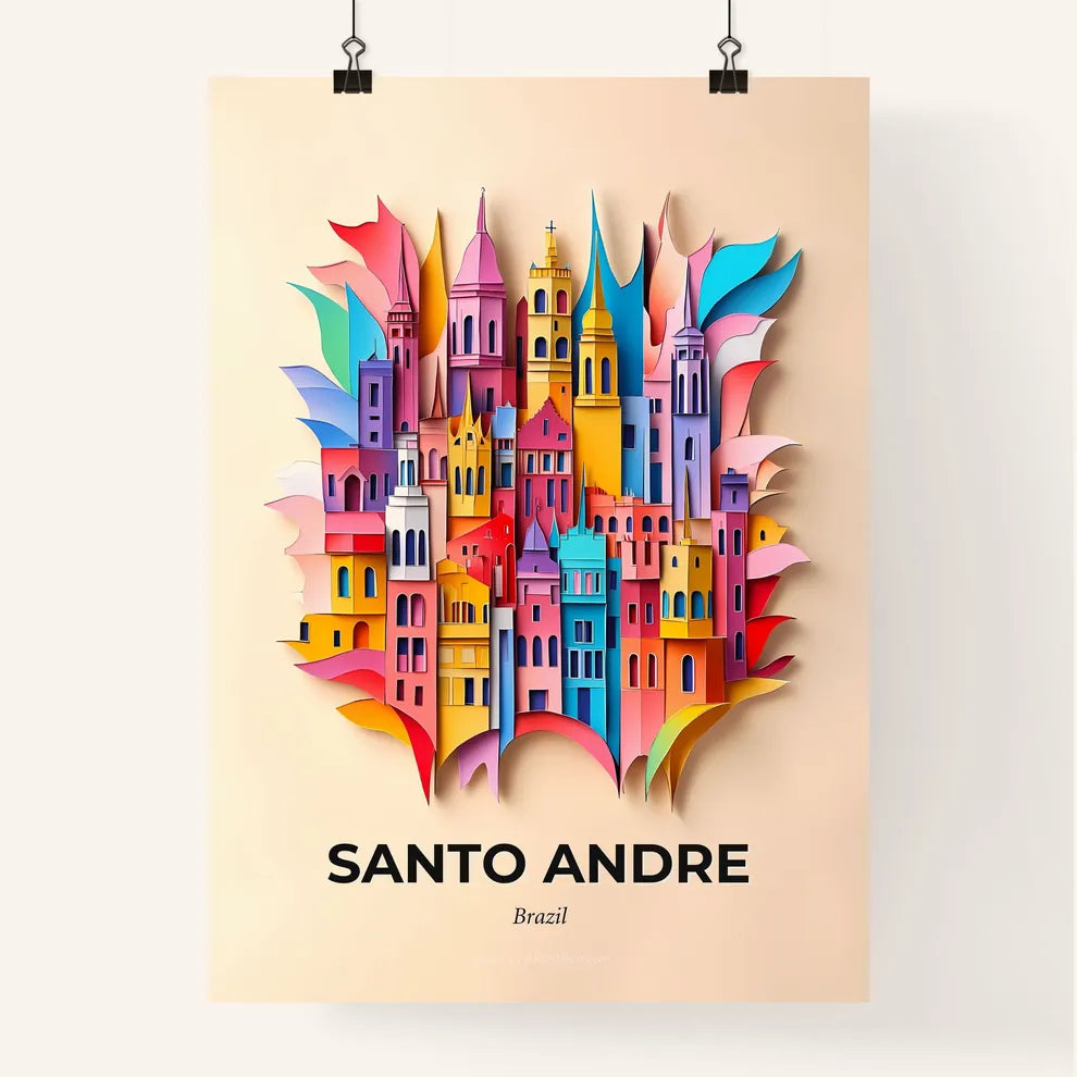 Vivid Santo Andre, Brazil, Colorful Poster