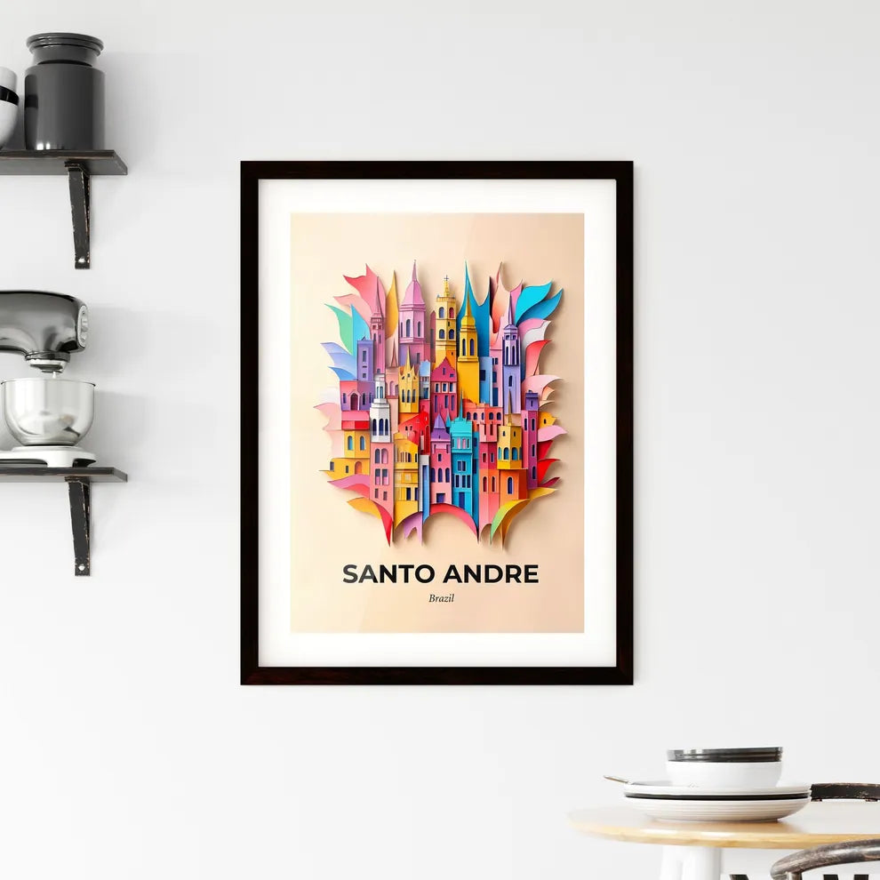 Vivid Santo Andre, Brazil, Framed Wall Art