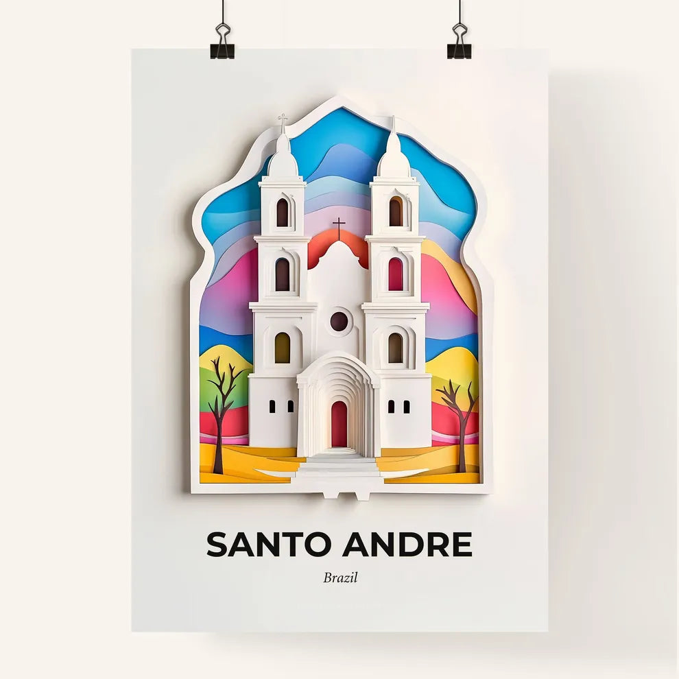 Vivid Santo Andre, Brazil, Colorful Poster