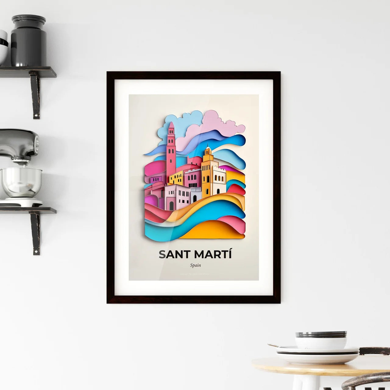 Vivid Sant Martí, Spain, Framed Wall Art