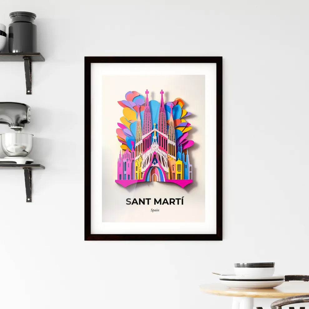 Vivid Sant Martí, Spain, Framed Wall Art