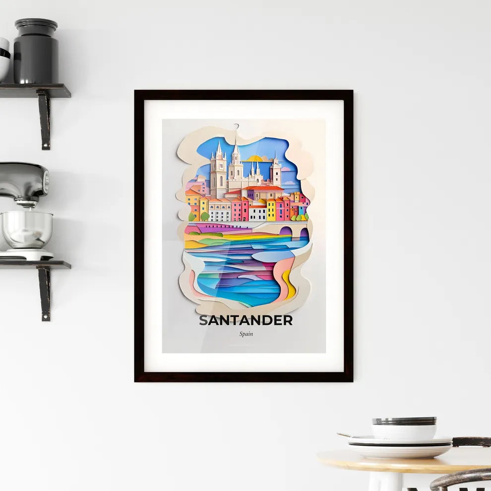 Vivid Santander, Spain, Framed Wall Art