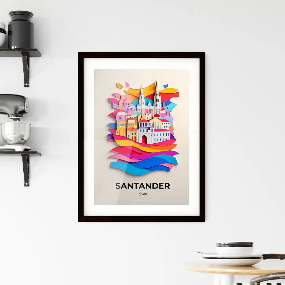 Vivid Santander, Spain, Framed Wall Art