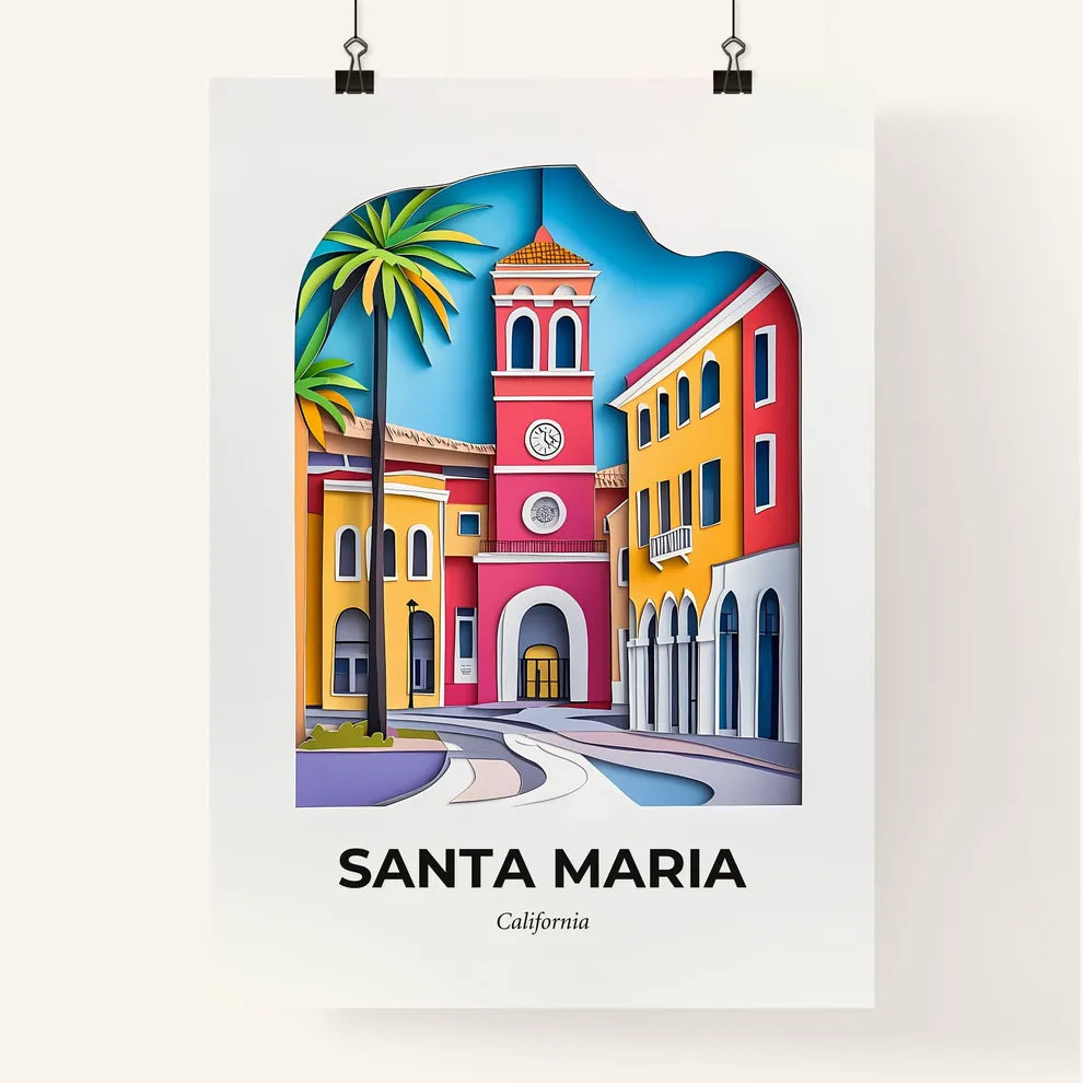 Vivid Santa Maria, California, Colorful Poster