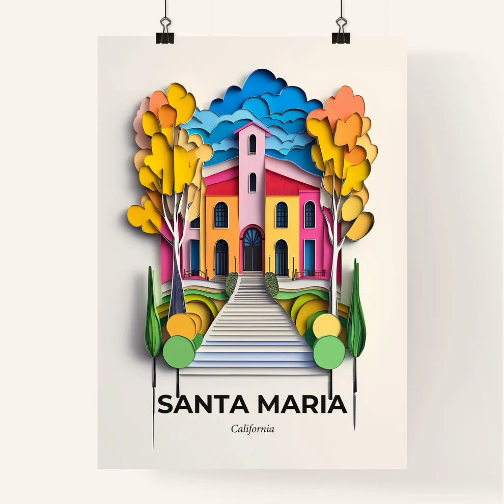 Vivid Santa Maria, California, Colorful Poster